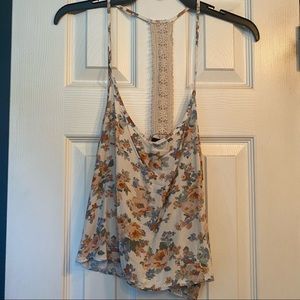 L Forever 21 loose floral tank top